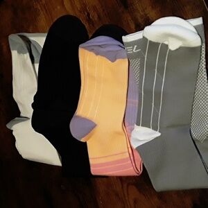 Fitrell  5 New Pair Small/Medium Light Compression - Calf Length Socks